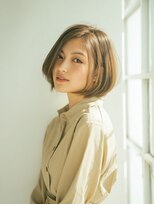 アネ モネ(Ane mone)&nbsp;耳掛けフラットボブ×ミルクティーベージュ☆