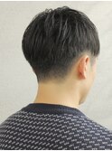 ツーブロックショート［メンズカット/ツーブロック/眉カット］