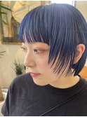 【yui】navy blue×顔周りカット