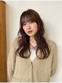 大人シアーベージュミニウルフボブミディアムレイヤー