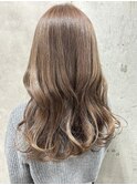 アプリコットオレンジくびれヘアハイライトカラー熊本