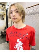 ミルクティーベージュブロンドブリーチカラー