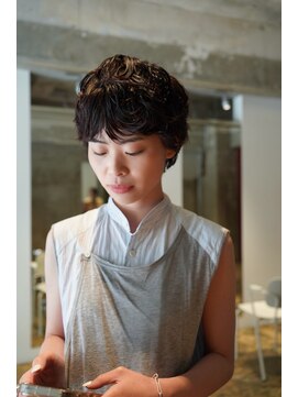 ハマモト ショートパーマ