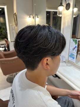 オレンジポップ 流山おおたかの森店(ORANGE POP) MEN’S HAIR/ブルーブラック/フェザーパーマ/流山