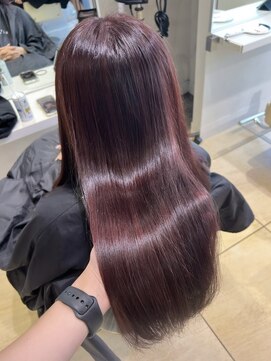 ユーフォリア 池袋東口駅前店(Euphoria) 【Euphoria/Miku】艶カラー/暖色カラー/トリートメント/韓国ヘア