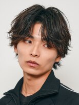 フィフス 原宿(fifth)&nbsp;渋谷シャドウパーマメンズカットラウンドマッシュセンターパート