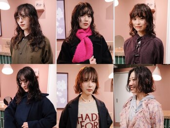 ヨー(Yoh-)の写真/【仙台駅徒歩5分】ナチュラルなニュアンスパーマからしっかりカールまで◎顔周りデザインで抜け感を演出♪