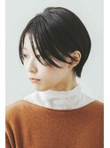 大人ショートボブ/ハンサムショート/前髪なし3