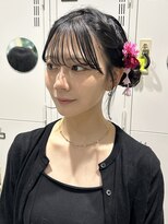 ユニークバイケンジ 町田(unique KENJE)&nbsp;浴衣×サイドお団子アレンジ