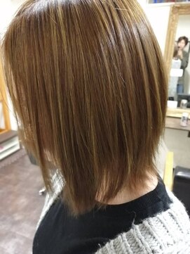 ヘアーメイク ララ(HAIR MAKE LALA) 極細メッシュ+アッシュベージュ