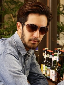 ティーラック(T:Luck) 男が上がるグレイカラー×ナチュラルパーマ[下北沢/髪質改善]