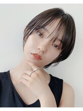 骨格補正小顔カットその2　丸顔が気になる方へのカット　顔周りの髪の残し方[knot大宮店]レイヤーカット