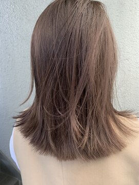 ローレンジウ(LOREN JU) 透明感髪質改善ベージュダブルカラーミルクティーグレージュ