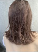 透明感髪質改善ベージュダブルカラーミルクティーグレージュ