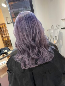 ラフ 難波店(LAFF) #黒髪#ボブルフ#ネビージュ#小顔#ワンレン