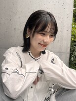 ロンドプロフィール 浦和(Lond profil)&nbsp;前髪カット顔まわり似合わせ外ハネくびれレイヤーミディ