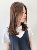 フォーク FOLK&nbsp;【FOLK】赤みなし透明感グレージュ☆似合わせ内巻きロング♪