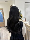 黒染めを使わない暗髪カラー♪【宇都宮駅/レイヤーカット】