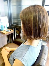 ナトゥーラ 八事店(Natura) 明るめブラウンミディアムショート外はねアレンジナチュラル