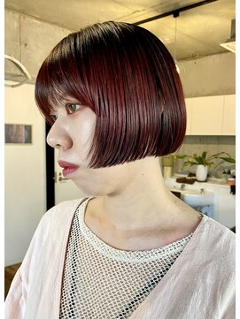 ハイジア(hygea) [hygea]チェリーレッド　大人ミニボブ[薬院/警固]