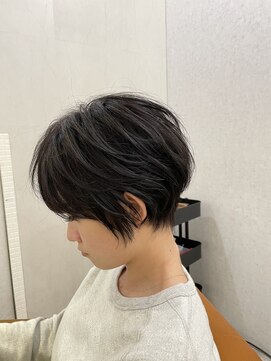 エトラ 渋谷店(etora) 小顔◎大人くびれショートカット 前髪 ネビージュ