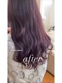 30代40代50代60代☆ロングスタイル×カシスレッド