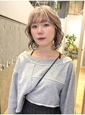 個性的デザインインナーカラー/巻き髪ヘア