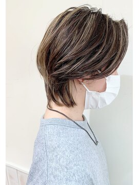 ネオリーブカップ 町田店(Neolive capu) ウルフハイライト　メルティカラー　似合わせカット