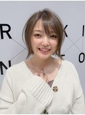 キッズカット/縮毛矯正/学割U24/ブルーカラー/くすみベージュ