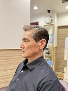 銀座マツナガ 神田店 50代60代七三王道クラシカルスタイルアイロンパーマ