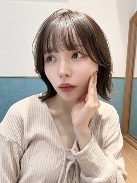 ロンド レグリーズ 立川(Lond leglise) ミニウルフレイヤーカット顔周り前髪韓国ショートボブ/立川