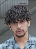 渋谷シャドウパーマ緩め波巻きスパイラルパーマ19時以降