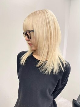 フラム 渋谷(flamme)の写真/上質な似合わせカットとダブルカラーで魅力アップ◎[ブリーチ/ダブルカラー/ケアブリーチ]