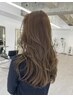 ☆☆ ブリーチなしでつくる大人へーゼルベージュ　カット + ダブルカラー