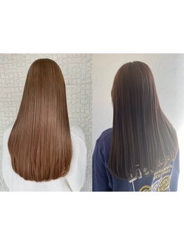 話題の髪質改善ハホニコを使用した"髪質改善ヘアエステ"ダメージを補修し指通り滑らかな艶髪へと導きます♪