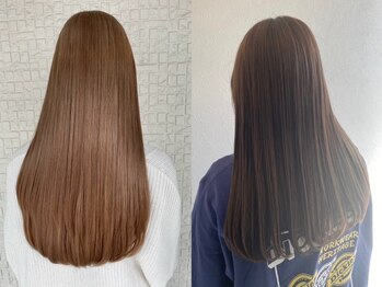 アクイール(ACCUEILLIR)の写真/話題の髪質改善ハホニコを使用した"髪質改善ヘアエステ"ダメージを補修し指通り滑らかな艶髪へと導きます♪