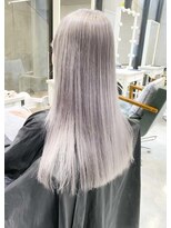 デイズ(days)&nbsp;ホワイトシルバー/ストレートロングダブルカラー