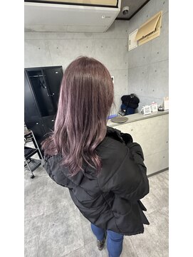 レーヴ(REVE) ラベンダーピンクロングウェーブ