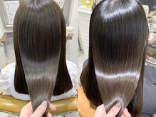 髪への負担を最小限に｜酸性領域で叶える、優しさと仕上がりの両立♪（酸性ストレート）