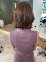 ローネス ギンザ(LONESS ginza)&nbsp;レイヤーボブブラウンベージュボブレイヤー大人ボブくびれボブ