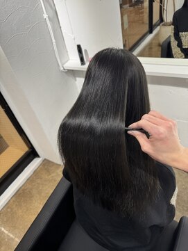 ミヨン 京都烏丸店(miyon) 【miyon】韓国レイヤーカット×暗髪カラー×髪質改善