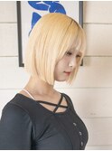 地毛風カラー/切りっぱなしボブ[船橋駅/ボブ]