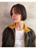 ダークパープル/ナチュラルショート/夏のヘアアレンジ/表参道