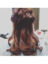 アグ ヘアー シフォン 淡路店(Agu hair chiffon)&nbsp;ハーフアップ