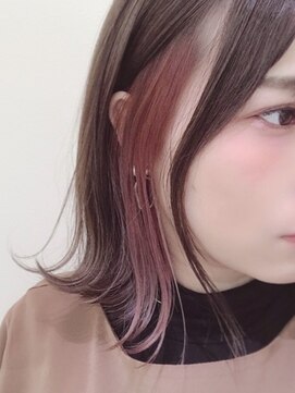 ロイヤルヘアー(ROYAL HAIR) インナーカラー×ピンクオレンジ