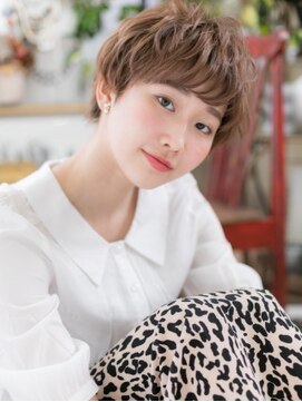 カバーヘア ブリス 上尾西口店(COVER HAIR bliss) *bliss上尾*アシンメトリー外国人風ふわふわウェーブショートa