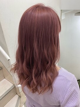 美容室 パルス 静岡鷹匠店(PALS) チェリーピンク　ダブルカラー　デザインカラー　髪質改善