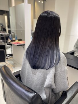 アライブ ハラジュク(ALIVE harajuku) ブルーシルバーグラデーションryota