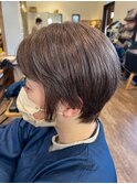 20代30代40代前下がりストレート大人ボブリップライン