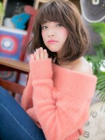 カバーヘア イヴ 戸頭店(COVER HAIR EVE)&nbsp;大人かわいいゆるふわオンブレ小顔ボブパーマc5戸頭20代30代40代